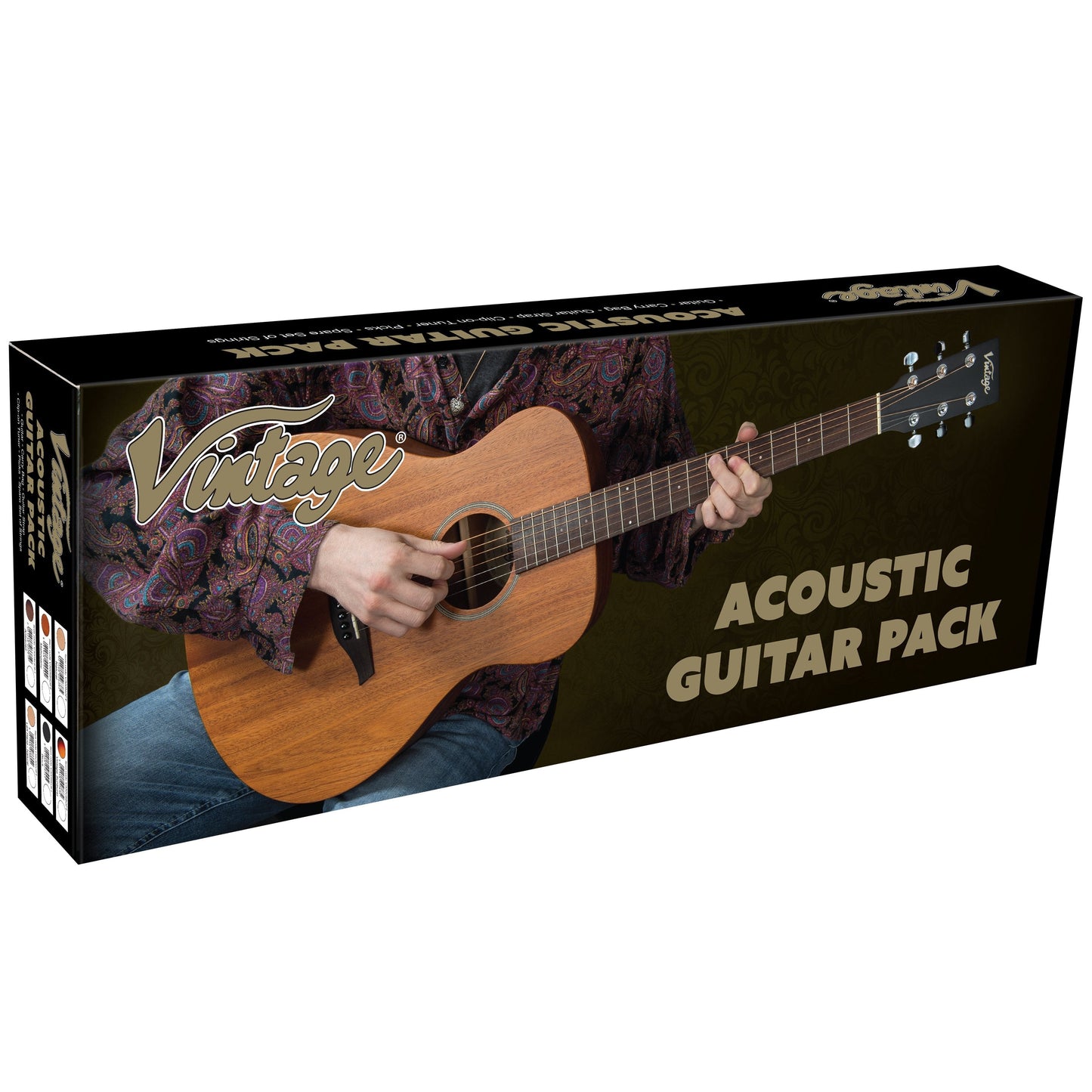 Vintage V300 Acoustic Folk Guitar Outfit | Natural