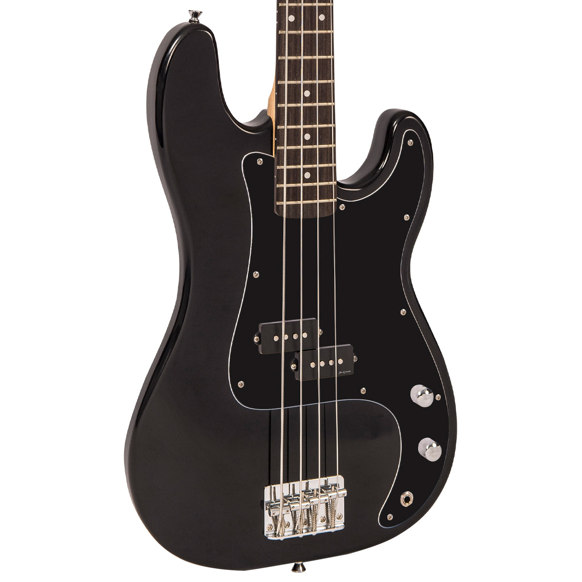 Vintage V40 Coaster Series Bass Guitar | Gloss Black