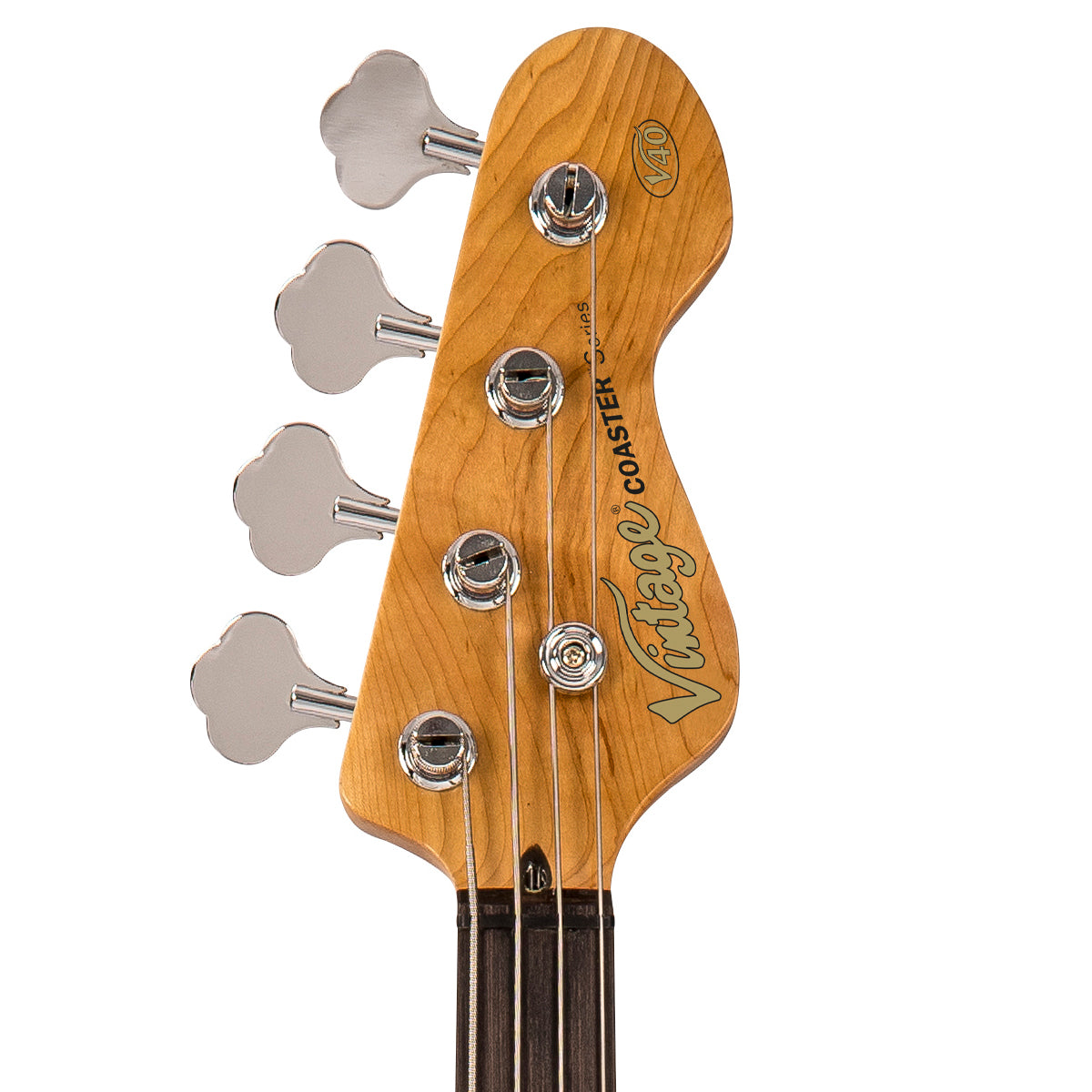 Vintage V40 Coaster Series Bass Guitar Pack | Candy Apple Blue