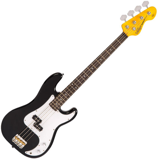 Vintage V4 Re-Issued Bass Guitar | Boulevarde Black