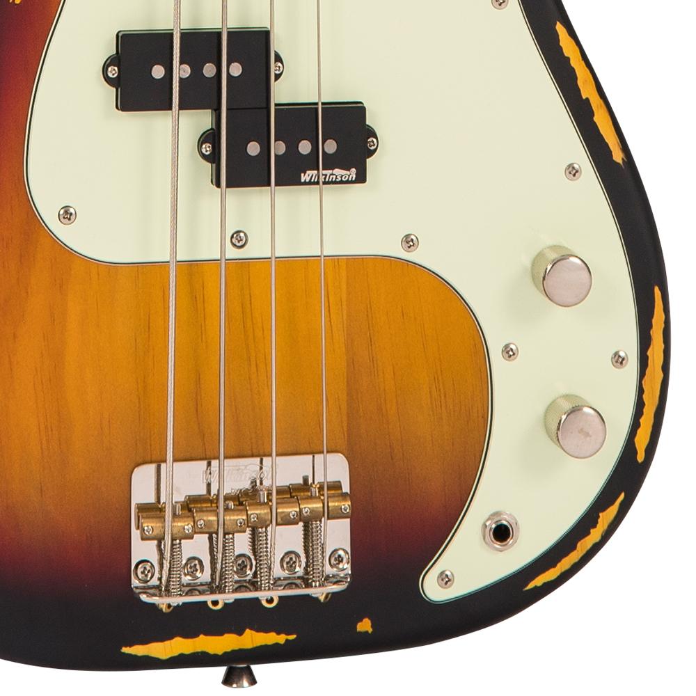 Vintage V4 ICON Bass | Distressed Sunset Sunburst