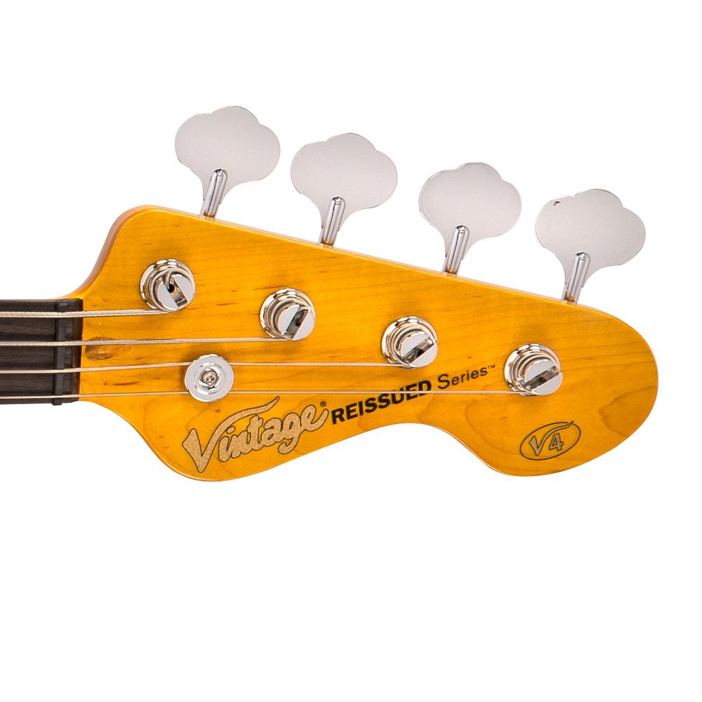 Vintage V4 Reissued Bass | Vintage White