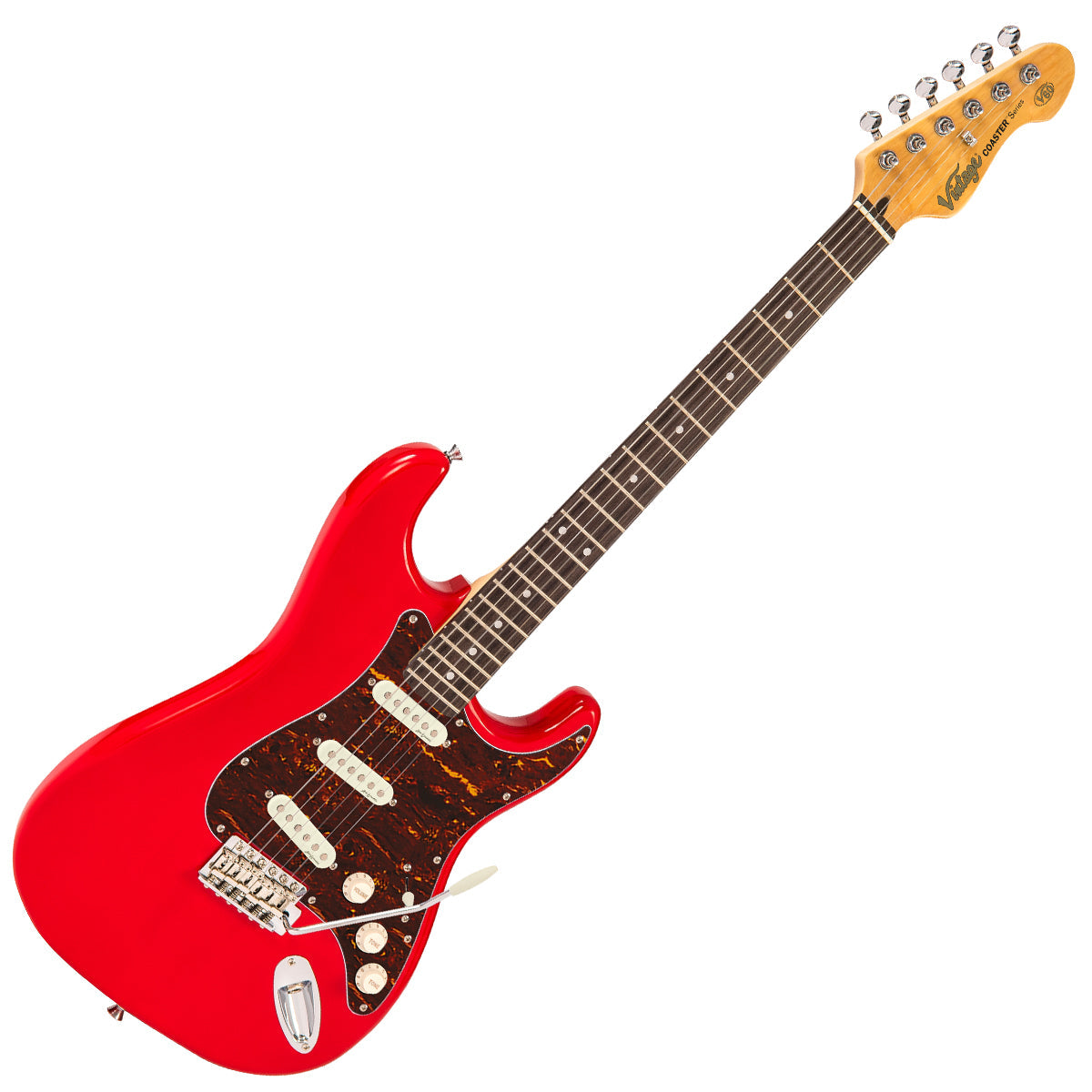 Vintage V60 Coaster Series Electric Guitar | Gloss Red