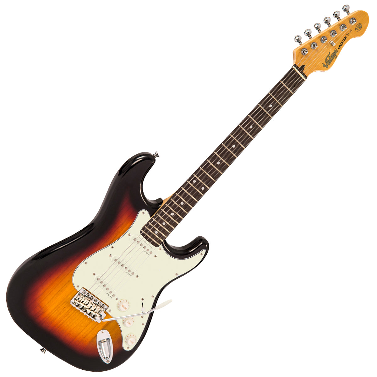 Vintage V60 Coaster Series Electric Guitar Pack | 3 Tone Sunburst