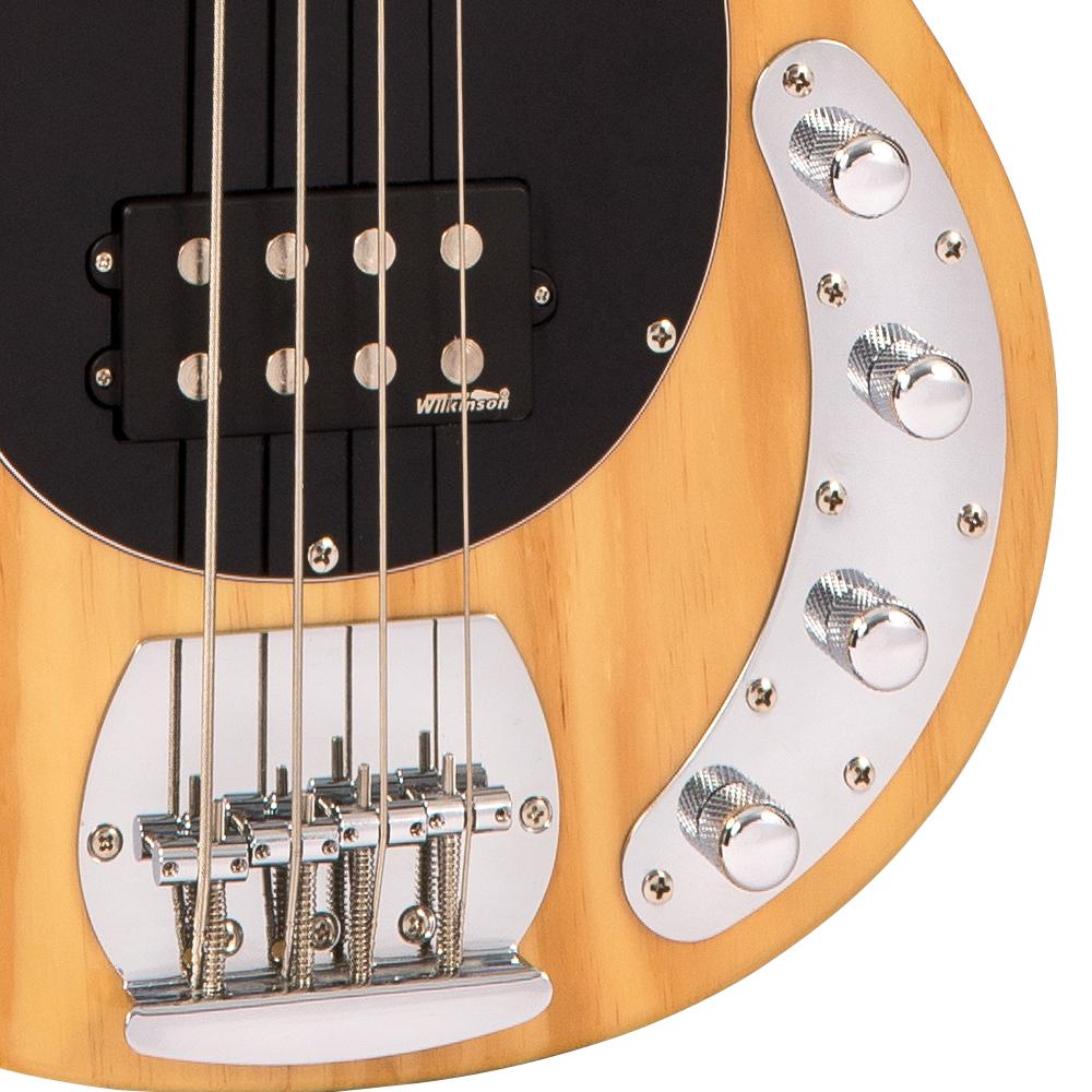 Vintage V96 Re-Issued 4-String Active Bass | Natural