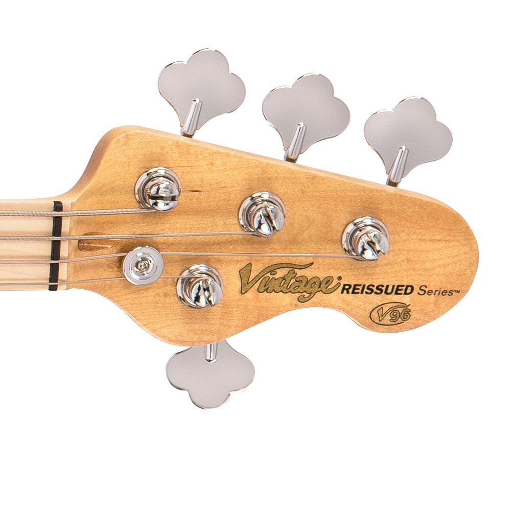 Vintage V96 Re-Issued 4-String Active Bass | Natural