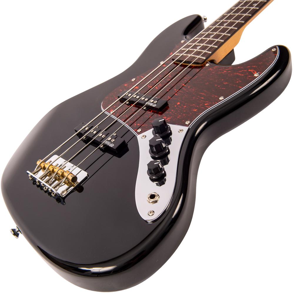 Vintage VJ74 Re-Issued Bass | Gloss Black