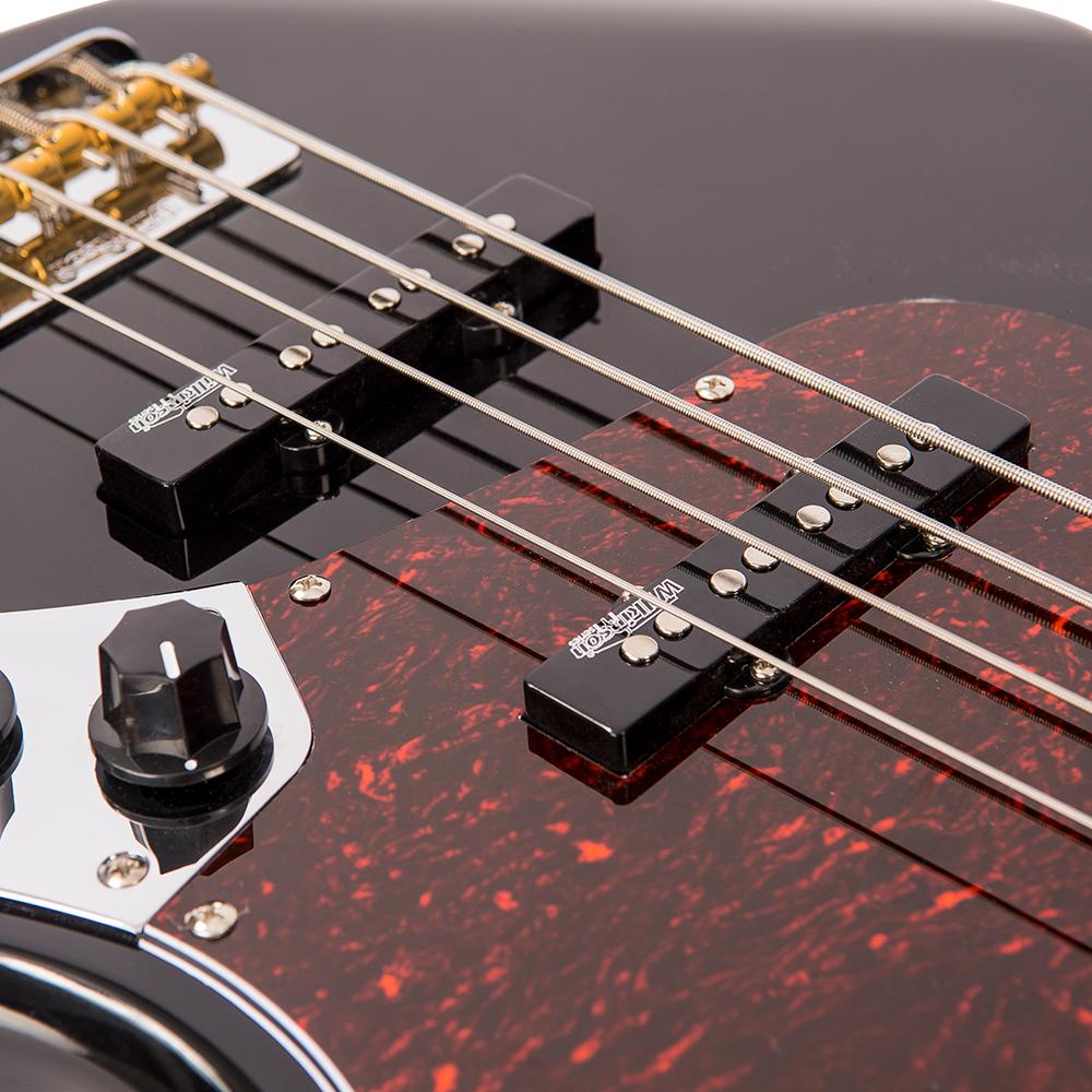 Vintage VJ74 Re-Issued Bass | Gloss Black