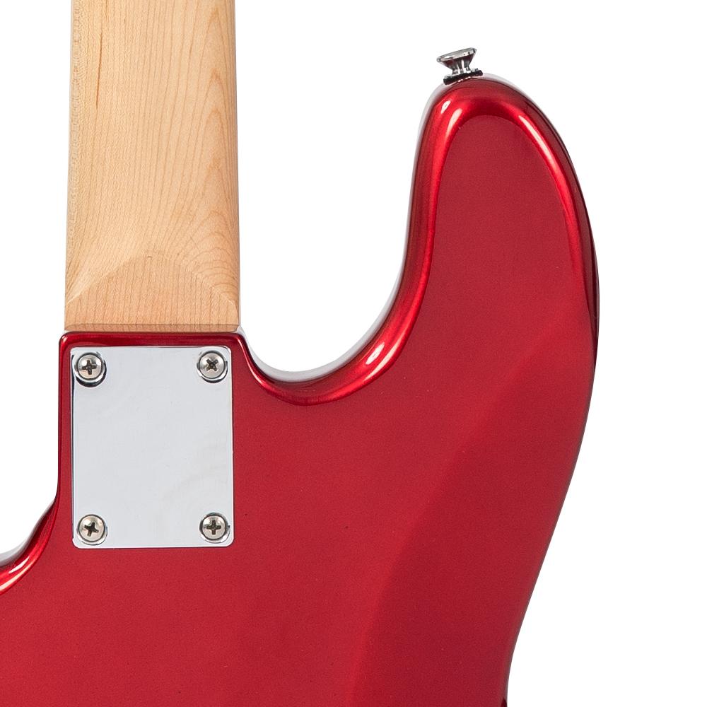 Vintage VJ74 Reissued Bass Guitar | Candy Apple Red