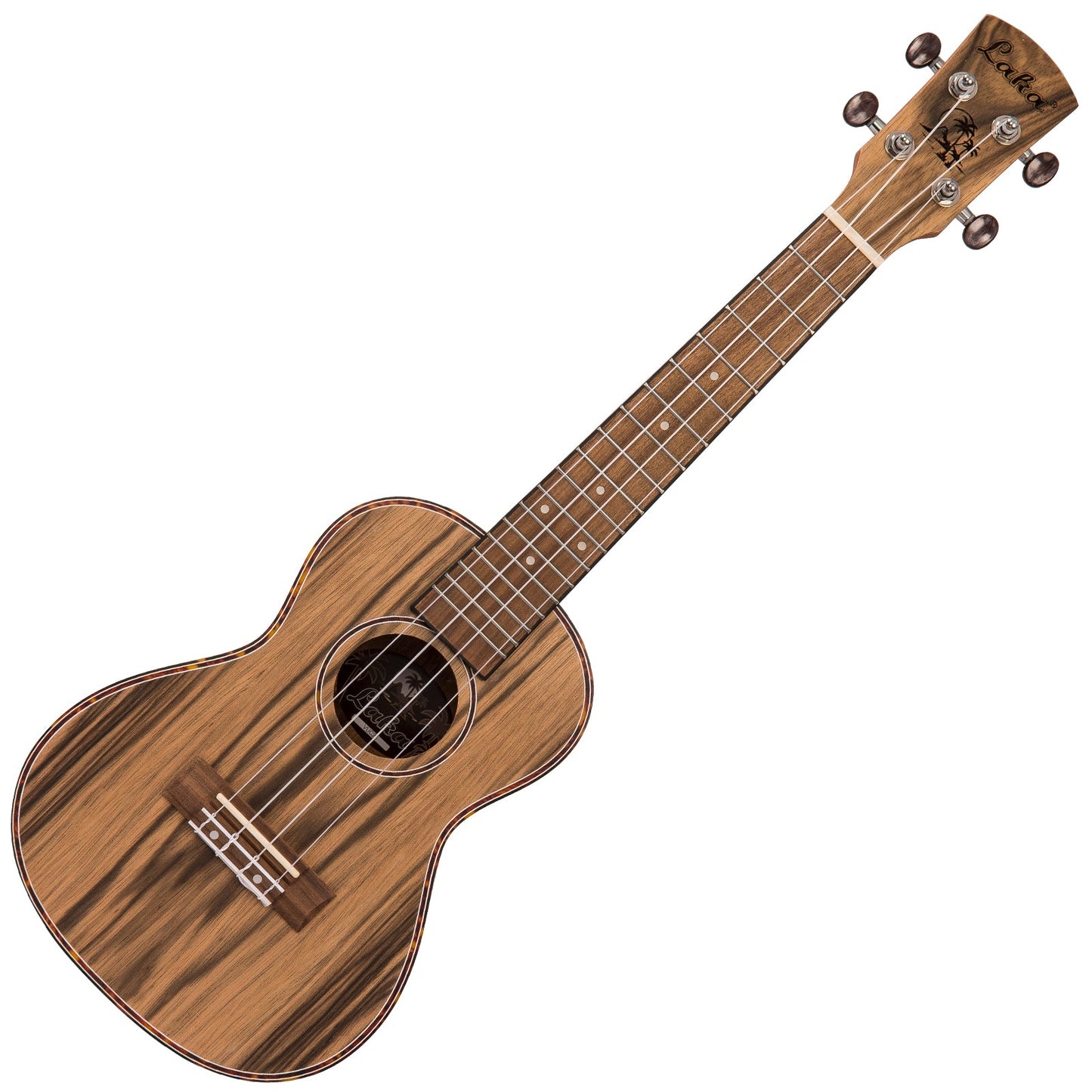 Laka Walnut Series Ukulele & Carry Bag | Concert