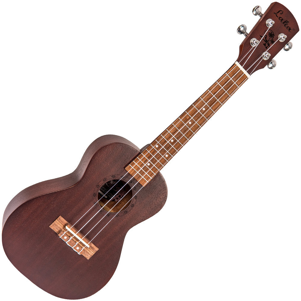 Laka Sapele Series Concert Ukulele & Bag | Chocolate