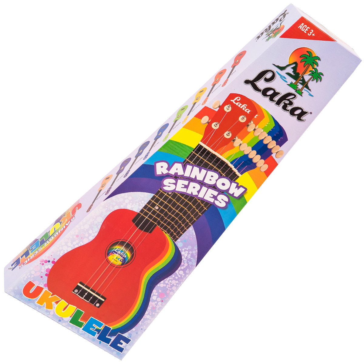 Laka Rainbow Series Soprano Ukulele & Carry Bag | Green