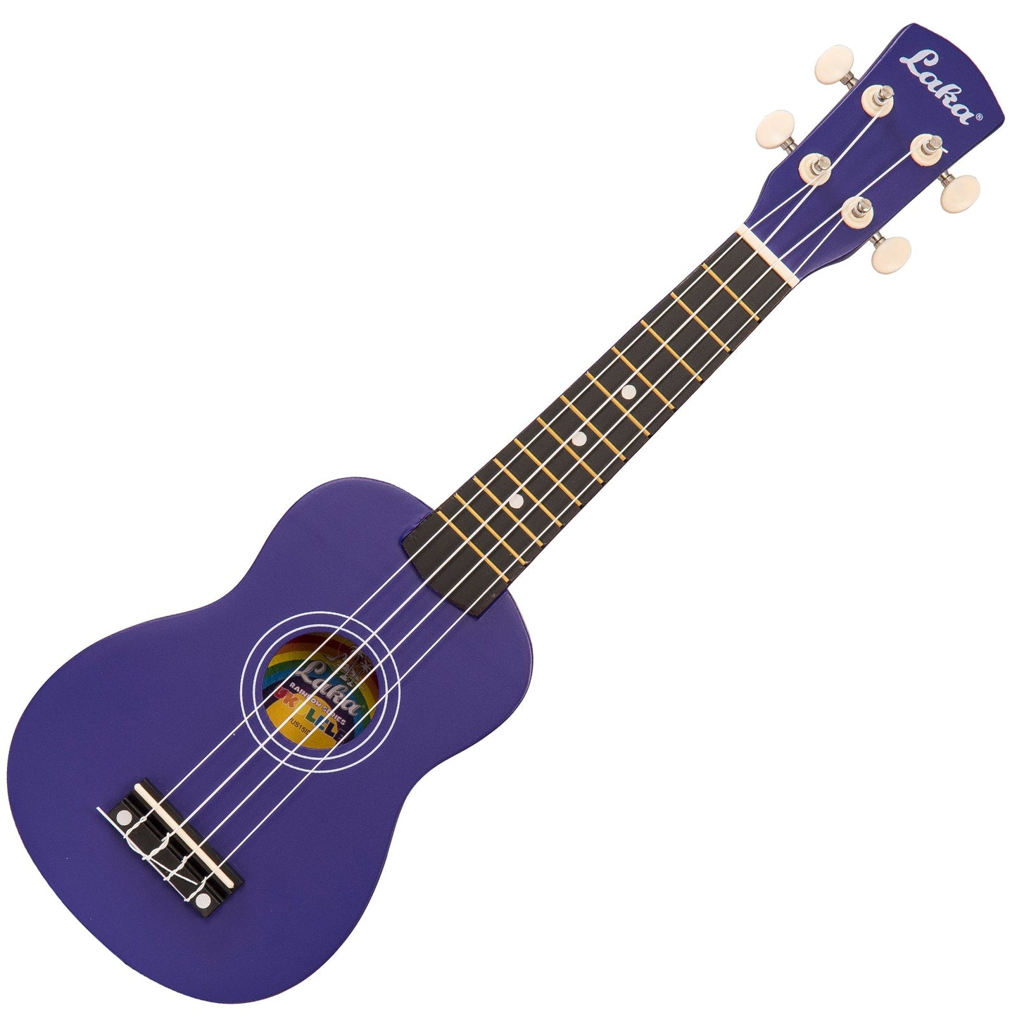 Laka Rainbow Series Soprano Ukulele & Carry Bag | Indigo