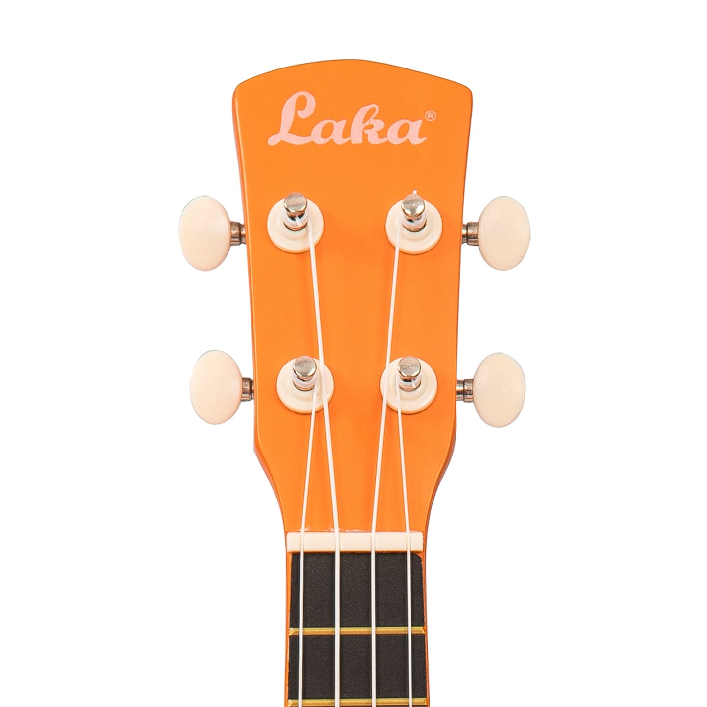 Laka Rainbow Series Soprano Ukulele & Carry Bag | Orange