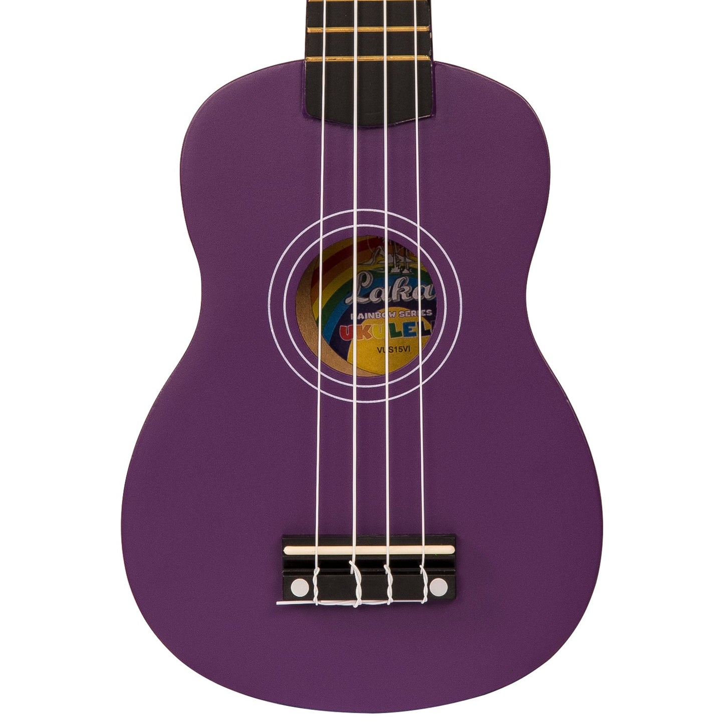 Laka Rainbow Series Soprano Ukulele & Carry Bag | Violet