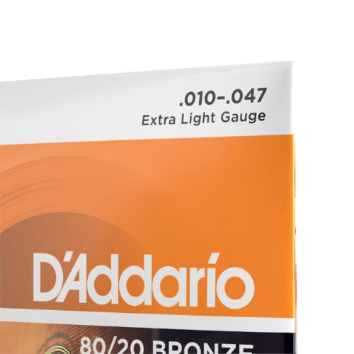 D'Addario | 10-47 Extra Light, 80/20 Bronze D'Addario 