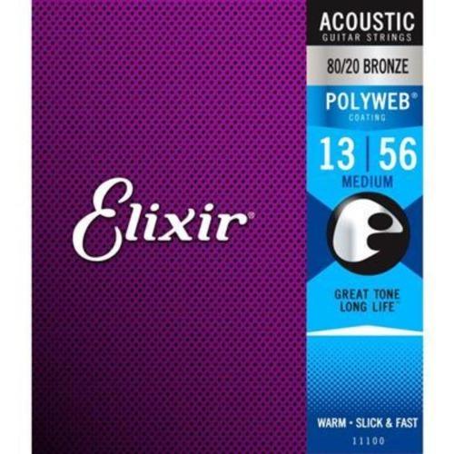 ELIXIR E11100 - Poly Acoust Medium 13-56 SET Elixir 